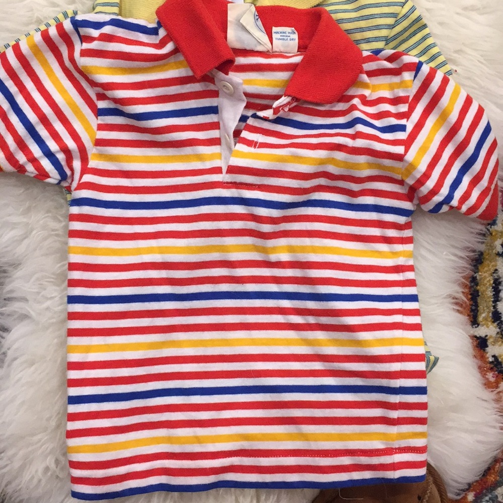 4/$15. Red polo shirt